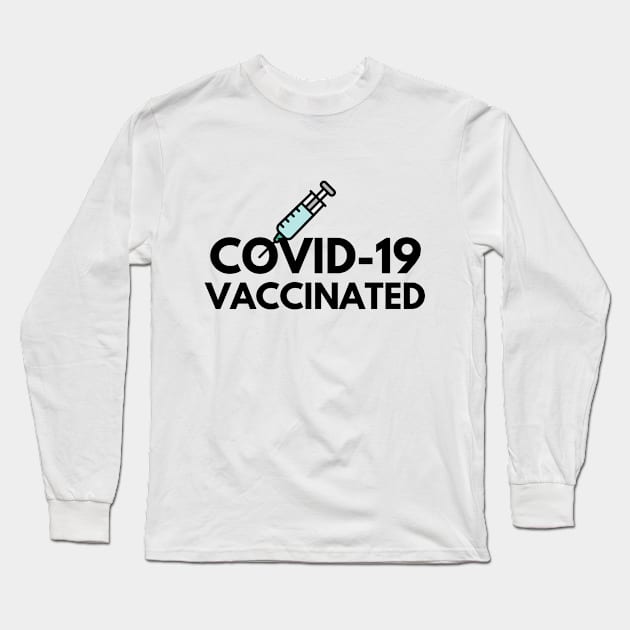 Covid19 Vaccinated Long Sleeve T-Shirt by thegoldenyears